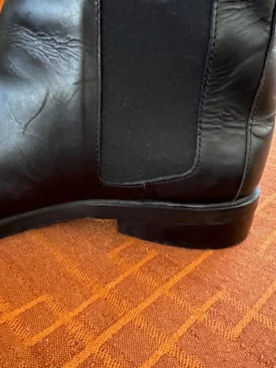 Everlane Black Leather Chelsea Boot, 10 - Picture 5 of 10